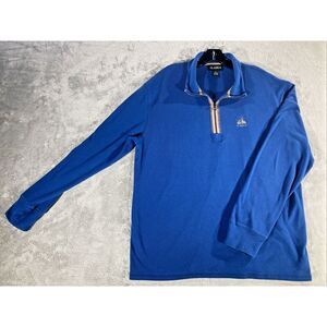 Alaska 1/4 Zip Pullover Sweatshirt‎ Men's Size XL Blue
